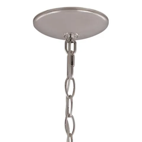 New Patriot Lighting® Hoyne Polished Nickel 5 Light Chandelier