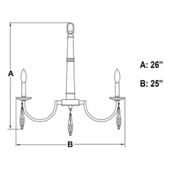New Patriot Lighting® Hoyne Polished Nickel 5 Light Chandelier