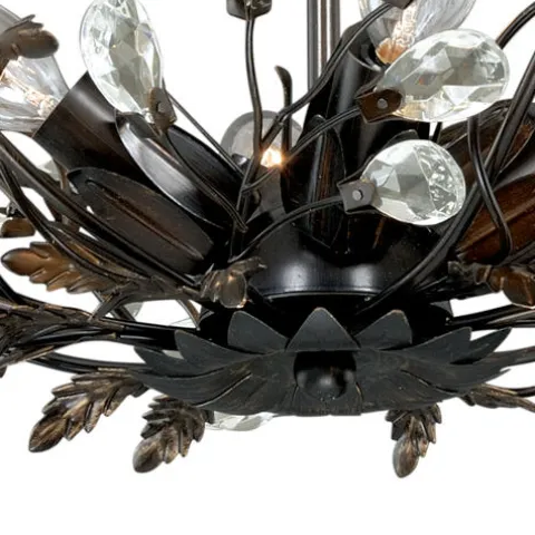 New Patriot Lighting® Jardin Bronze Semi-Flush Mount Ceiling Light