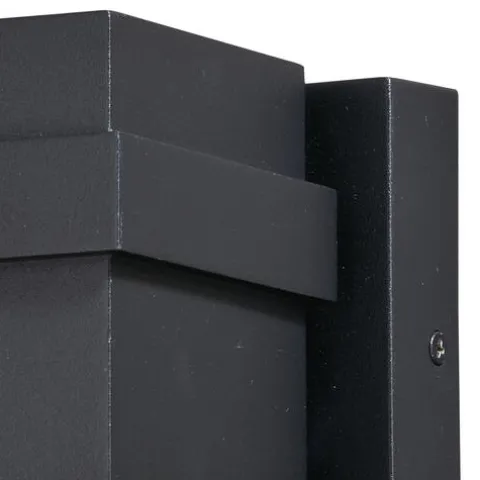 New Patriot Lighting® Lavage Textured Black Led Outdoor Wall Light