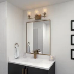 New Patriot Lighting® Malbec Satin Gold 3-Light Vanity Light