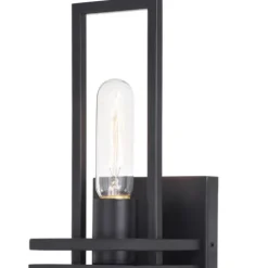 New Patriot Lighting® Marquis Matte Black 1 Light Wall Light