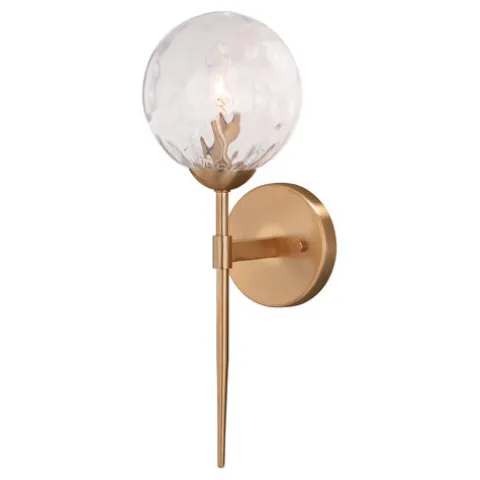 New Patriot Lighting® Olson Natural Brass 1 Light Wall Light