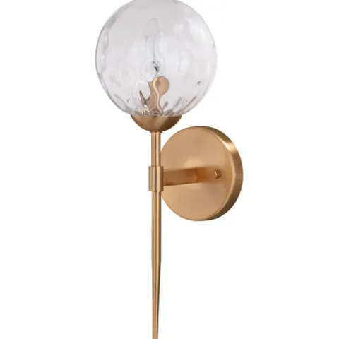 New Patriot Lighting® Olson Natural Brass 1 Light Wall Light