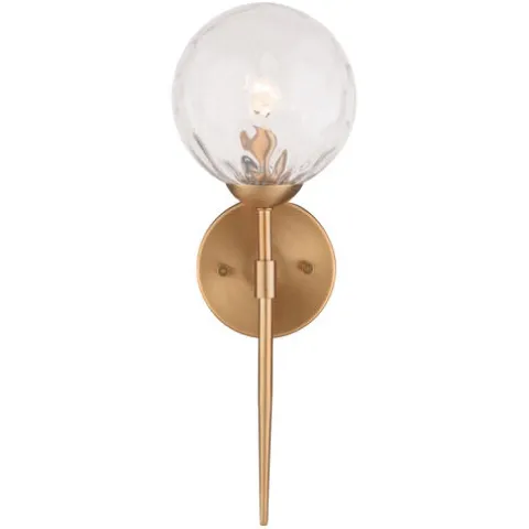 New Patriot Lighting® Olson Natural Brass 1 Light Wall Light