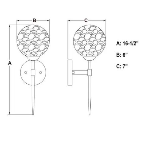 New Patriot Lighting® Olson Natural Brass 1 Light Wall Light