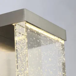 New Patriot Lighting® Paradiso Satin Nickel Integrated Led Outdoor Wall Light