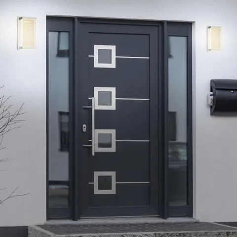 New Patriot Lighting® Paradiso Satin Nickel Integrated Led Outdoor Wall Light
