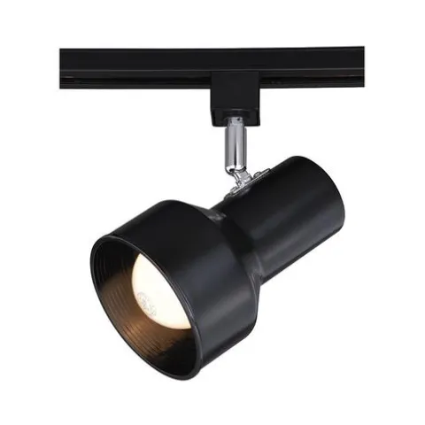 New Patriot Lighting® Step Cylinder 1-Light Black Track Lighting Head