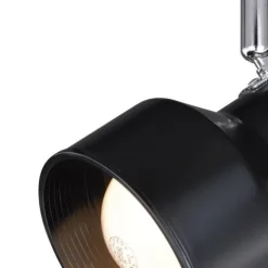 New Patriot Lighting® Step Cylinder 1-Light Black Track Lighting Head