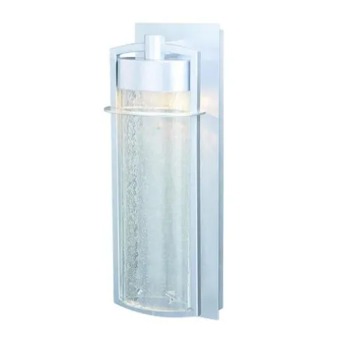 New Patriot Lighting® Uptown Painted Satin Nickel Integrated Led Outdoor Wall Light