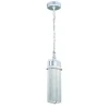 New Patriot Lighting® Uptown Painted Satin Nickel Integrated Led Outdoor Pendant Light