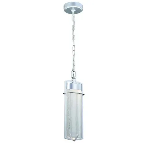New Patriot Lighting® Uptown Painted Satin Nickel Integrated Led Outdoor Pendant Light