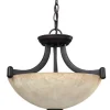 New Patriot Lighting® Warren Rubbed Antique Bronze Convertible Pendant