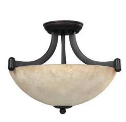 New Patriot Lighting® Warren Rubbed Antique Bronze Convertible Pendant