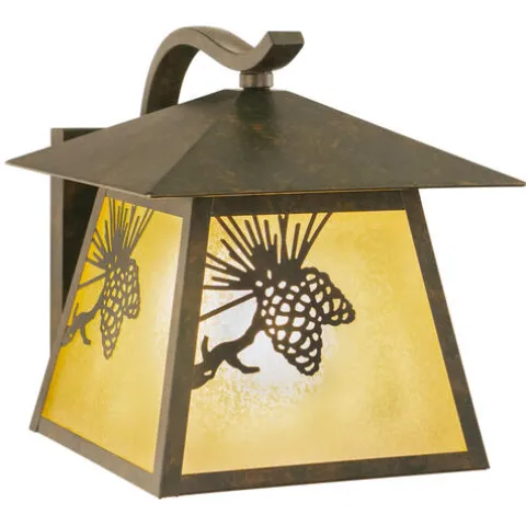 New Patriot Lighting® Whitebark Olde World Patina Outdoor Wall Light