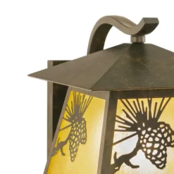 New Patriot Lighting® Whitebark Olde World Patina Outdoor Wall Light
