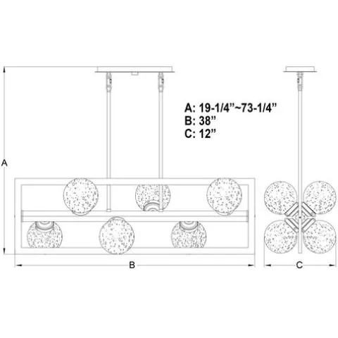 Outlet Patriot Lighting® Bridgeview Oil Rubbed Bronze Chandelier