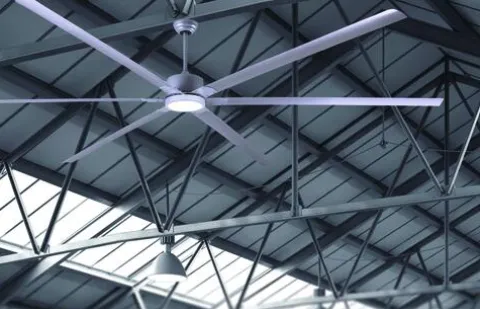 Outlet Patriot Lighting® Boss Integrated Led Painted Grey Ceiling Fan Light