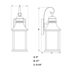 Outlet Patriot Lighting® Cambridge Oil-Rubbed Bronze Outdoor Wall Light