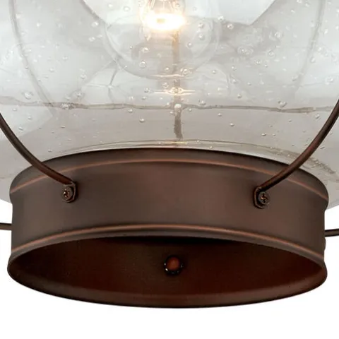 Outlet Patriot Lighting® Chatham Burnished Bronze Outdoor Flush Mount Light