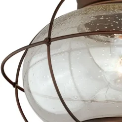 Outlet Patriot Lighting® Chatham Burnished Bronze Outdoor Flush Mount Light