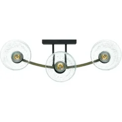 Outlet Patriot Lighting® Danae Matte Black 3-Light Vanity Light
