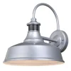 Outlet Patriot Lighting® Dualux® Dorado Satin Silver Outdoor Wall Light