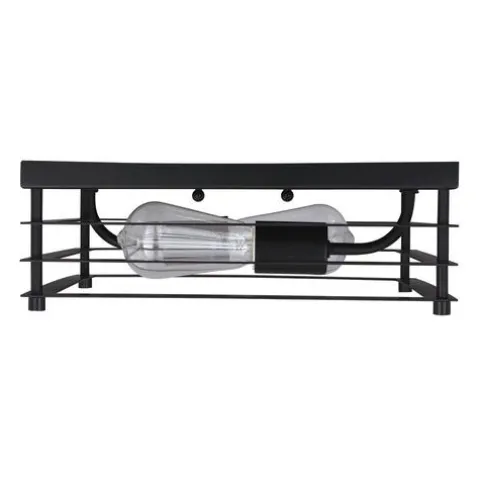 Outlet Patriot Lighting® Gaven Matte Black 2-Light Flush Mount Ceiling Light – 2 Pack
