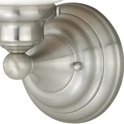 Outlet Patriot Lighting® Huntley Satub Nickel 1 Light Vanity Light
