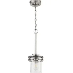 Outlet Patriot Lighting® Joska Brushed Nickel 1-Light Mini Pendant