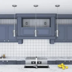 Outlet Patriot Lighting® Joska Brushed Nickel 1-Light Mini Pendant