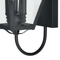 Outlet Patriot Lighting® Nottingham Textured Black 3-Light Outdoor Wall Light