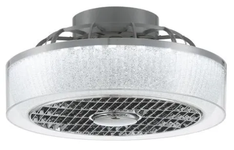 Outlet Patriot Lighting™ Swank 16″ Gray Indoor Integrated Led Fandelier
