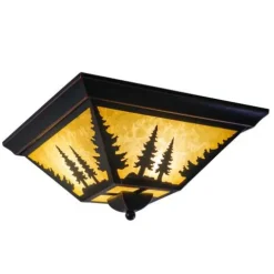 Outlet Patriot Lighting® Yosemite Burnished Bronze Flush Mount Ceiling Light