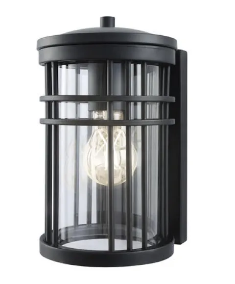 Promo Patriot Lighting® Abrham Black Led Outdoor Wall Light
