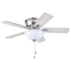 Promo Patriot Lighting™ Austin 42″ Brushed Nickel Indoor Led Ceiling Fan