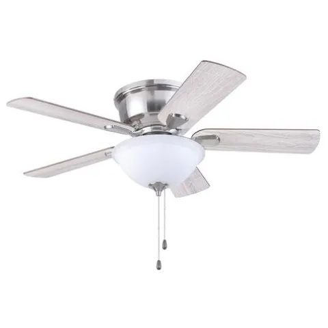 Promo Patriot Lighting™ Austin 42″ Brushed Nickel Indoor Led Ceiling Fan
