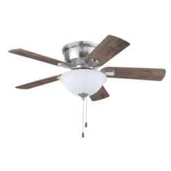 Promo Patriot Lighting™ Austin 42″ Brushed Nickel Indoor Led Ceiling Fan