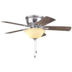 Promo Patriot Lighting™ Austin 42″ Brushed Nickel Indoor Led Ceiling Fan