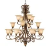 Promo Patriot Lighting® Berkeley 16-Light Aged Walnut Chandelier