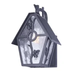 Promo Patriot Lighting® Birdhouse Black Outdoor Wall Light