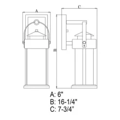 Promo Patriot Lighting® Cumberland Textured Dark Bronze And Burnished Oak Outdoor Wall Light