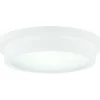 Promo Patriot Lighting® Devin Matte White Integrated Led Flush Mount Ceiling Light
