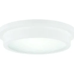 Promo Patriot Lighting® Devin Matte White Integrated Led Flush Mount Ceiling Light