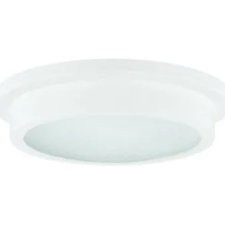 Promo Patriot Lighting® Devin Matte White Integrated Led Flush Mount Ceiling Light