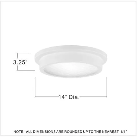 Promo Patriot Lighting® Devin Matte White Integrated Led Flush Mount Ceiling Light