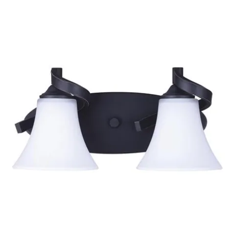 Promo Patriot Lighting® Dee Rubbed Antique Bronze 2-Light Vanity Light