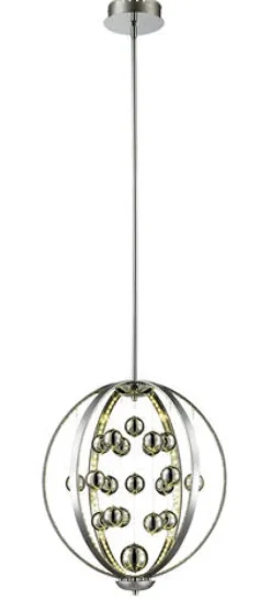 Promo Patriot Lighting Elegant Home Patriot Lighting® Elegant Home Allie 18″ Led Chrome Pendant Light