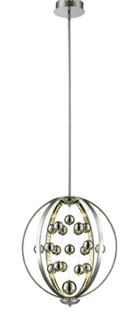 Promo Patriot Lighting Elegant Home Patriot Lighting® Elegant Home Allie 18″ Led Chrome Pendant Light